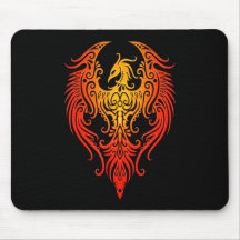 Phoenix tribal décoré tapis de souris