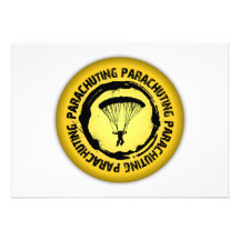 Phoque de parachutage intéressant faire-part personnalisé