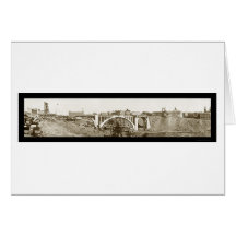 Photo 1911 de Spokane de pont de Monroe Carte De Vœux