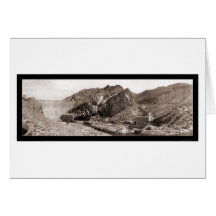 Photo 1913 de Roosevelt de puissance de barrage Cartes De Vœux