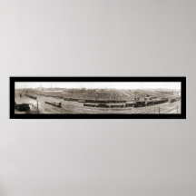 Photo 1916 de parcs à bestiaux de Ne d'Omaha Affiches