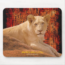 Photo africaine Mousepad de faune de CUB de lion Tapis De Souris