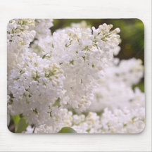 Photo assez blanche de lilas tapis de souris