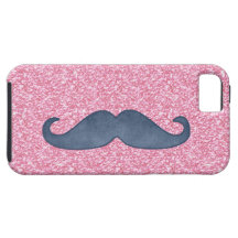 PHOTO BLEUE GIRLY DE SCINTILLEMENT DE ROSE DE MOUS COQUES iPhone 5