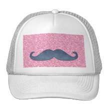 PHOTO BLEUE GIRLY DE SCINTILLEMENT DE ROSE DE MOUS CASQUETTES DE CAMIONNEUR