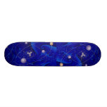 Photo congelée d'orbites skateboards customisés