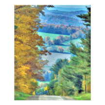 Photo/copie de collines d'automne