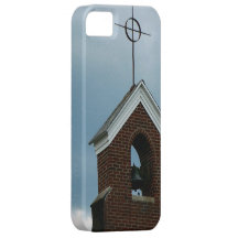 Photo croisée de Steeple Bell d'église de pays Coque Case-Mate iPhone 5