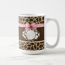 Photo de bébé d'arc du ruban n de motif de peau de mug