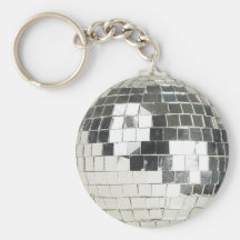photo de boule de disco porte-clé