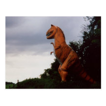 Photo de carte postale de dinosaure de Rex T-Rex d
