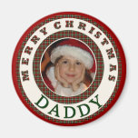 Photo de coutume de papa de Joyeux Noël Aimant