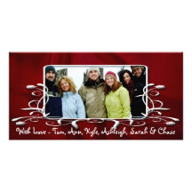 Photo de famille de vacances de cadre d'antiquité  photocartes