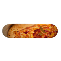 Photo de pizza planches à roulettes customisées