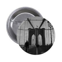 Photo de pont de Brooklyn Pin's Avec Agrafe