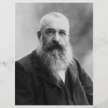 Photo de portrait de Claude Monet Prospectus Avec Motif
