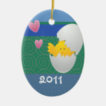 Photo de poussin de bébé décoration pour sapin de noël