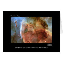 Photo de télescope de Hubble de nébuleuse de trou  Cartes De Vœux