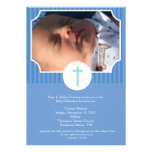 Photo du dévouement 5x7 de bébé de baptême de rayu invitations personnalisables