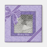 Photo faite sur commande pourpre de mariage de KRW Magnets Pour Réfrigérateur