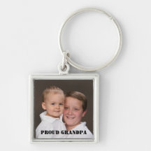 Photo fière Keychain de grand-papa Porte-clef