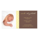 Photo florale douce de faire-part de naissance Car Photocarte