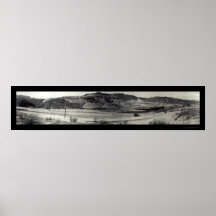 Photo grande 1935 du barrage WA de Coulee Poster