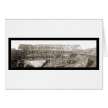 Photo intérieure 1909 de Rome de Colisé Cartes De Vœux