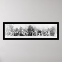 Photo Iroquois 1914 d'Indiens Affiche