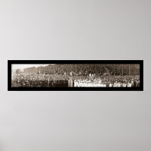 Photo japonaise 1914 de visiteurs de marine affiche