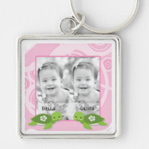 Photo jumelle Keychain de tortues Porte-clef