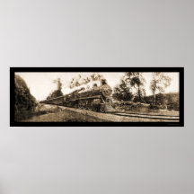 Photo locomotive 1906 de chemin de fer de l'Orégon Posters