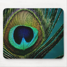 photo Mousepad de plume de paon de fatfatin Tapis De Souris