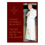Photo personnalisable de pape John Paul 2 Carte Postale