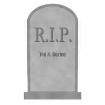 Photo Sclupture de Halloween Ted N. Buried Tombsto Photo En Relief