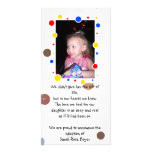 photocard de faire-part d'adoption modèle pour photocarte