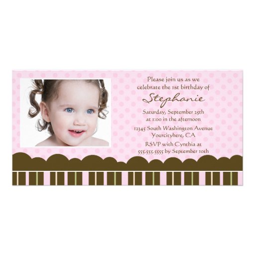Photocard d'invitation de fête d'anniversaire de l photocartes