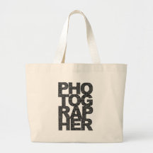 Photographe - texte noir sacs