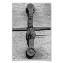 Photographie 4x6 noir et blanc d'I10 de lettre d'a