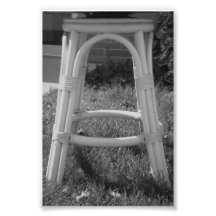 Photographie A7 4x6 noir et blanc de lettre d'alph