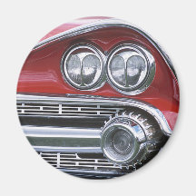 Photographie classique vintage de gril de voiture aimant