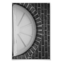 Photographie D8 4x6 noir et blanc de lettre d'alph