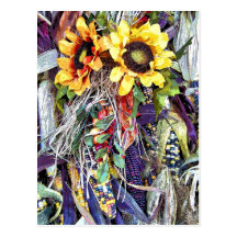 Photographie d'original de bouquet d'automne carte postale