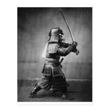 Photographie d'un samouraï C. 1860 Cartes Postales