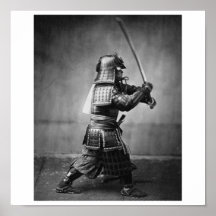 Photographie d'un samouraï C. 1860 Poster