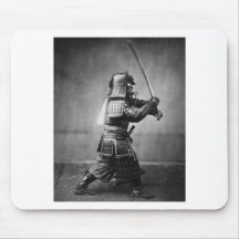 Photographie d'un samouraï C. 1860 Tapis De Souris