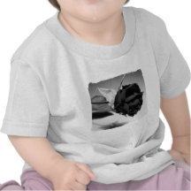 Photographie rose sèche - noir et blanc t-shirt
