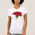 Photographie simple de rose rouge t-shirts