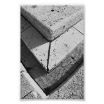 Photographie V6 4x6 noir et blanc de lettre d'alph