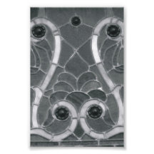 Photographie W1 4x6 noir et blanc de lettre d'alph
